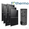 Kép 1/15 - Fothermo PVB 200l napelemes vízmelegítő napelemes rendszerrel