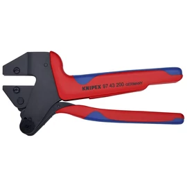 Knipex Krimpelő-rendszerfogó cserélhető krimp profilokhoz barnított 200 mm