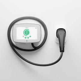Wallbox Commander 2 elektromos autó fali töltő (22kW, 7M, Type 2) fehér