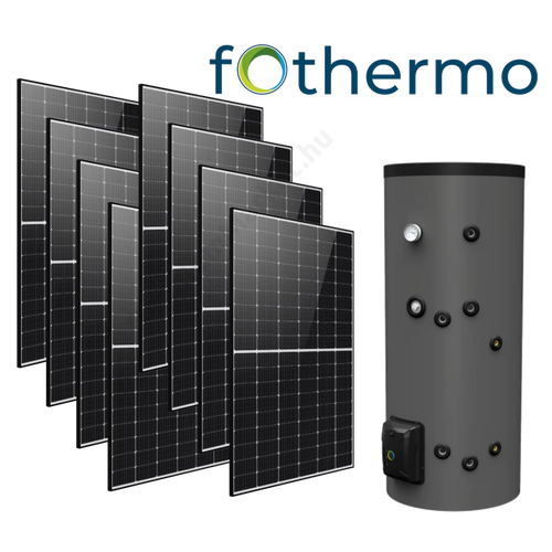Fothermo PVB 300l napelemes vízmelegítő napelemes rendszerrel