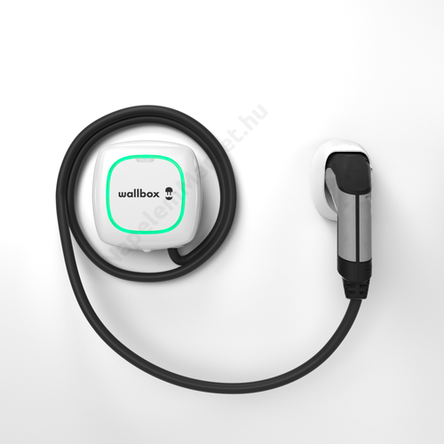 Wallbox Pulsar Plus elektromos autó fali töltő (22 kW, 5M, Type2) fehér