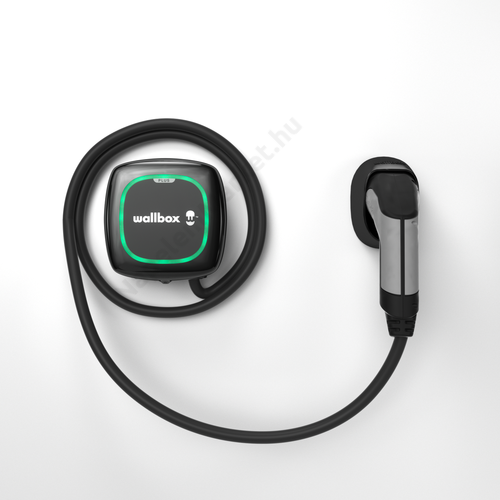 Wallbox Pulsar Plus elektromos autó fali töltő (22 kW, 5M, Type2) fekete